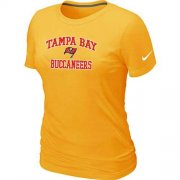 Wholesale Cheap Women's Nike Tampa Bay Buccaneers Heart & Soul NFL T-Shirt Yellow