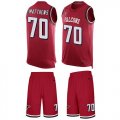 Wholesale Cheap Nike Falcons #70 Jake Matthews Red Team Color Men's Stitched NFL Limited Tank Top Suit Jersey