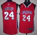 Wholesale Cheap Los Angeles Lakers #24 Kobe Bryant Red Swingman Jersey