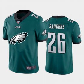 Wholesale Cheap Philadelphia Eagles #26 Miles Sanders Green Men\'s Nike Big Team Logo Vapor Limited NFL Jersey