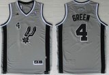 Wholesale Cheap San Antonio Spurs #4 Danny Green Revolution 30 Swingman Gray Jersey