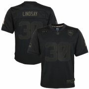 Cheap Denver Broncos #30 Phillip Lindsay Nike Youth 2020 Salute to Service Game Jersey Black