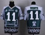 Wholesale Cheap Nike Eagles #11 Carson Wentz Midnight Green Men's Stitched NFL Elite Noble Fashion Jersey