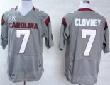 Wholesale Cheap South Carolina Gamecocks #7 Jadeveon Clowney 2013 Gray Jersey