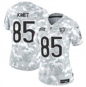 Cheap Women's Chicago Bears #85 Cole Kmet 2024 F.U.S.E Arctic Camo Salute To Service Limited Stitched Football Jersey(Run Small)