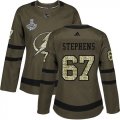 Cheap Adidas Lightning #67 Mitchell Stephens Green Salute to Service Women's 2020 Stanley Cup Champions Stitched NHL Jersey