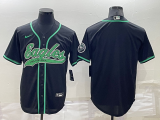 Wholesale Cheap Men's Philadelphia Eagles Blank Black Stitched MLB Cool Base Nike Baseball Jersey