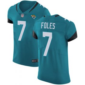 Wholesale Cheap Nike Jaguars #7 Nick Foles Teal Green Alternate Men\'s Stitched NFL Vapor Untouchable Elite Jersey