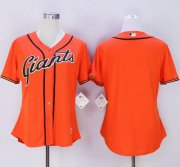 Wholesale Cheap Giants Blank Orange Women's Alternate Stitched MLB Jersey