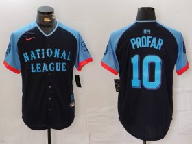 Men\'s San Diego Padres #10 Jurickson Profar Navy 2024 All Star Limited Stitched Jersey