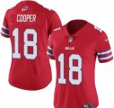 Cheap Women's Buffalo Bills #18 Amari Cooper Red Vapor Stitched Football Jersey(Run Small)