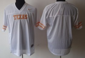 Wholesale Cheap Texas Longhorns Blank White Jersey