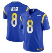 Cheap Men's Los Angeles Rams #8 Jared Verse Blue 2024 Draft Vapor Untouchable Football Stitched Jersey