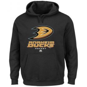 Wholesale Cheap Majestic Anaheim Ducks Critical Victory VIII Pullover Hoodie Black