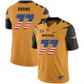 Wholesale Cheap Missouri Tigers 77 Paul Adams Gold USA Flag Nike College Football Jersey