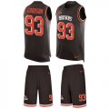 Wholesale Cheap Nike Browns #93 B.J. Goodson Brown Team Color Men's Stitched NFL Limited Tank Top Suit Jersey