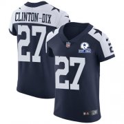 Wholesale Cheap Nike Cowboys #27 Ha Ha Clinton-Dix Navy Blue Thanksgiving Men's Stitched With Established In 1960 Patch NFL Vapor Untouchable Throwback Elite Jersey