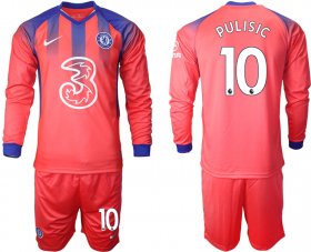 Wholesale Cheap Men 2021 Chelsea away Long sleeve 10 soccer jerseys