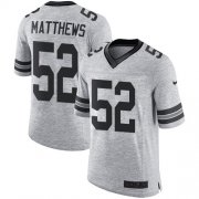 Wholesale Cheap Nike Packers #52 Clay Matthews Gray Men's Stitched NFL Limited Gridiron Gray II Jersey