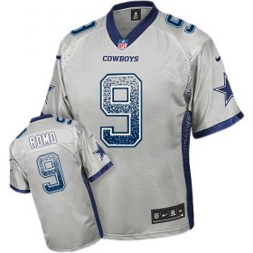 Wholesale Cheap Nike Cowboys #9 Tony Romo Grey Youth Stitched NFL Elite Drift Fashion Jersey