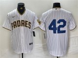 Wholesale Cheap Men's San Diego Padres #42 Jackie Robinson White Cool Base Stitched Baseball Jersey