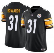 Cheap Men's Pittsburgh Steelers #31 Daijun Edwards Black 2024 F.U.S.E. Vapor Untouchable Limited Football Stitched Jersey