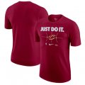 Cheap Men's Cleveland Cavaliers Wine Just Do It T-Shirt