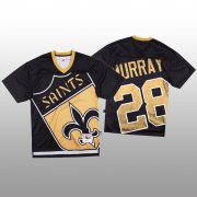 Wholesale Cheap NFL New Orleans Saints #28 Latavius Murray Black Men's Mitchell & Nell Big Face Fashion Limited NFL Jersey