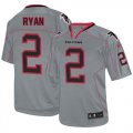 Wholesale Cheap Nike Falcons #2 Matt Ryan Lights Out Grey Men's Stitched NFL Elite Jersey