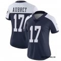 Women's Dallas Cowboys #17 Brandon Aubrey Limited Navy Thanksgiving Vapor Untouchable Jersey