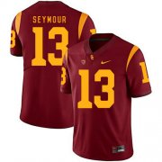 Wholesale Cheap USC Trojans 13 Kevon Seymour Red College Football Jersey