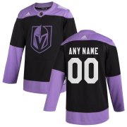 Wholesale Cheap Vegas Golden Knights Adidas Hockey Fights Cancer Custom Practice Jersey Black