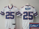 Wholesale Cheap Nike Bills #25 LeSean McCoy White Men's Stitched NFL Elite Autographed Jersey