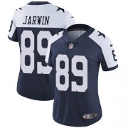 Wholesale Cheap Nike Cowboys #89 Blake Jarwin Navy Blue Thanksgiving Women's Stitched NFL Vapor Throwback Limited Jersey