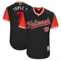 Wholesale Cheap Nationals #7 Trea Turner Navy 