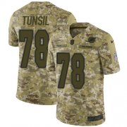 Wholesale Cheap Nike Dolphins #78 Laremy Tunsil Camo Men's Stitched NFL Limited 2018 Salute To Service Jersey