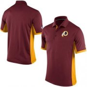 Wholesale Cheap Men's Nike NFL Washington Redskins Burgundy Team Issue Performance Polo