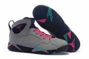 Wholesale Cheap Womens Air Jordan 7 Shoes Cool grey/pink-black