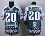 Wholesale Cheap Nike Eagles #20 Brian Dawkins Midnight Green Men's Stitched NFL Elite Noble Fashion Jersey