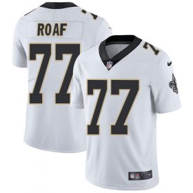 Wholesale Cheap Nike Saints #77 Willie Roaf White Men\'s Stitched NFL Vapor Untouchable Limited Jersey