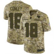 Wholesale Cheap Nike Jaguars #18 Chris Conley Camo Men's Stitched NFL Limited 2018 Salute To Service Jersey