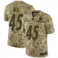 Wholesale Cheap Nike Steelers #45 Roosevelt Nix Camo Youth Stitched NFL Limited 2018 Salute to Service Jersey