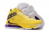 Wholesale Cheap Nike Lebron James 17 Air Cushion Shoes Fluorescent Yellow Purple