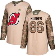 Wholesale Cheap Adidas Devils #86 Jack Hughes Camo Authentic 2017 Veterans Day Stitched NHL Jersey