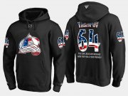 Wholesale Cheap Avalanche #64 Nail Yakupov NHL Banner Wave Usa Flag Black Hoodie