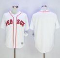 Wholesale Cheap Red Sox Blank White Alternate Home New Cool Base Stitched MLB Jersey