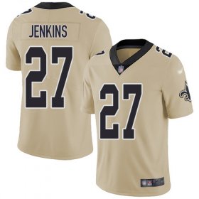 Wholesale Cheap Nike Saints #27 Malcolm Jenkins Gold Youth Stitched NFL Limited Inverted Legend Jersey