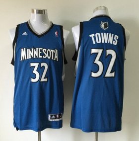 Wholesale Cheap Men\'s Minnesota Timberwolves #32 Karl-Anthony Towns Revolution 30 Swingman Blue Jersey