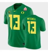 Wholesale Cheap Men Oregon Ducks Dillon Mitchell 2021 Fiesta Bowl Green Game Jersey 0A