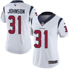 Wholesale Cheap Nike Texans #31 David Johnson White Women\'s Stitched NFL Vapor Untouchable Limited Jersey